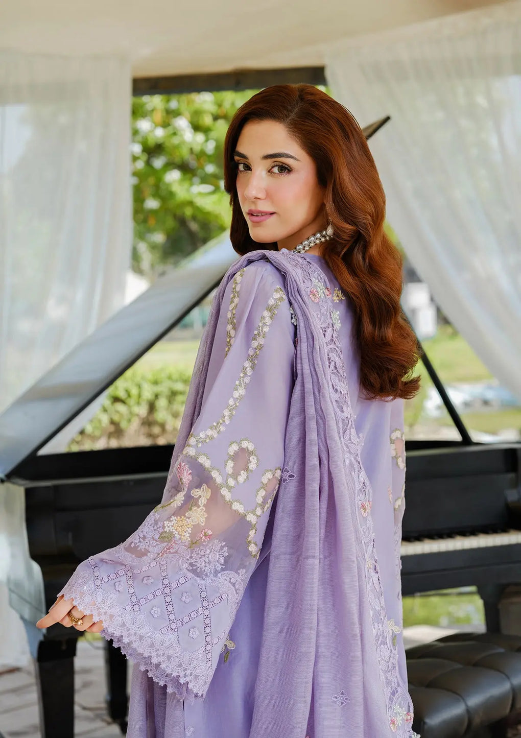 Elaf Premium | Luxury Lawn 25 | ELH-3A PARIS HUES - by - Libasekhas UK - Registered Vendor of : Elaf Premium - 100% Original Designer Dresss