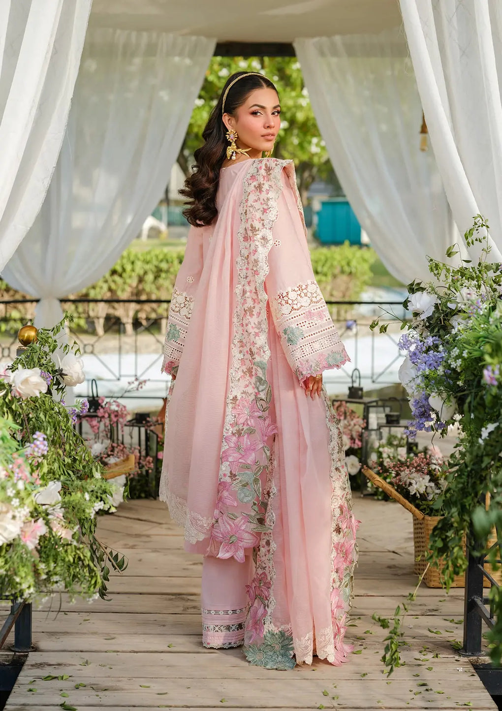 Elaf Premium | Luxury Lawn 25 | ELH-1B SOPHIA - by - Libasekhas UK - Registered Vendor of : Elaf Premium - 100% Original Designer Dresss