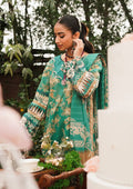 Elaf Premium | Printed Collection 24 | EEP-04B - Chic Teal - by - Libasekhas UK - Registered Vendor of : Elaf Premium - 100% Original Designer Dresss