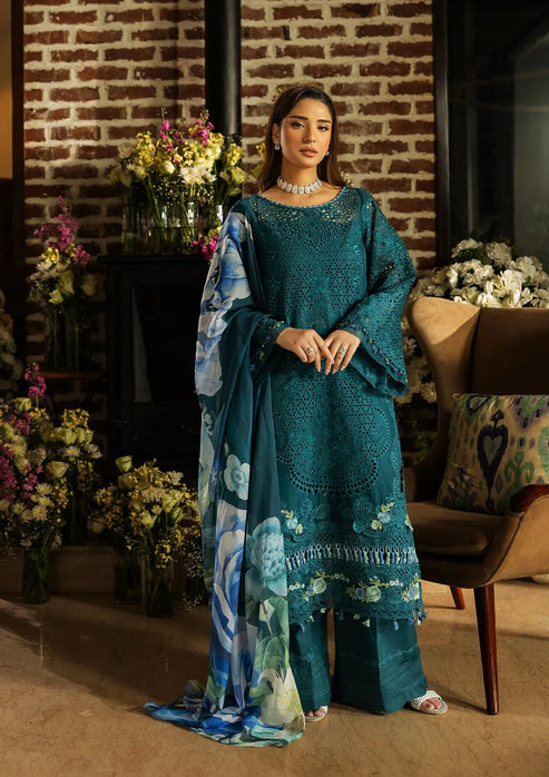 Kahf Premium | Luxury Lawn 25 | KLR-06 Whimsy - by - Libasekhas UK - Registered Vendor of : Kahf Premium - 100% Original Designer Dresss