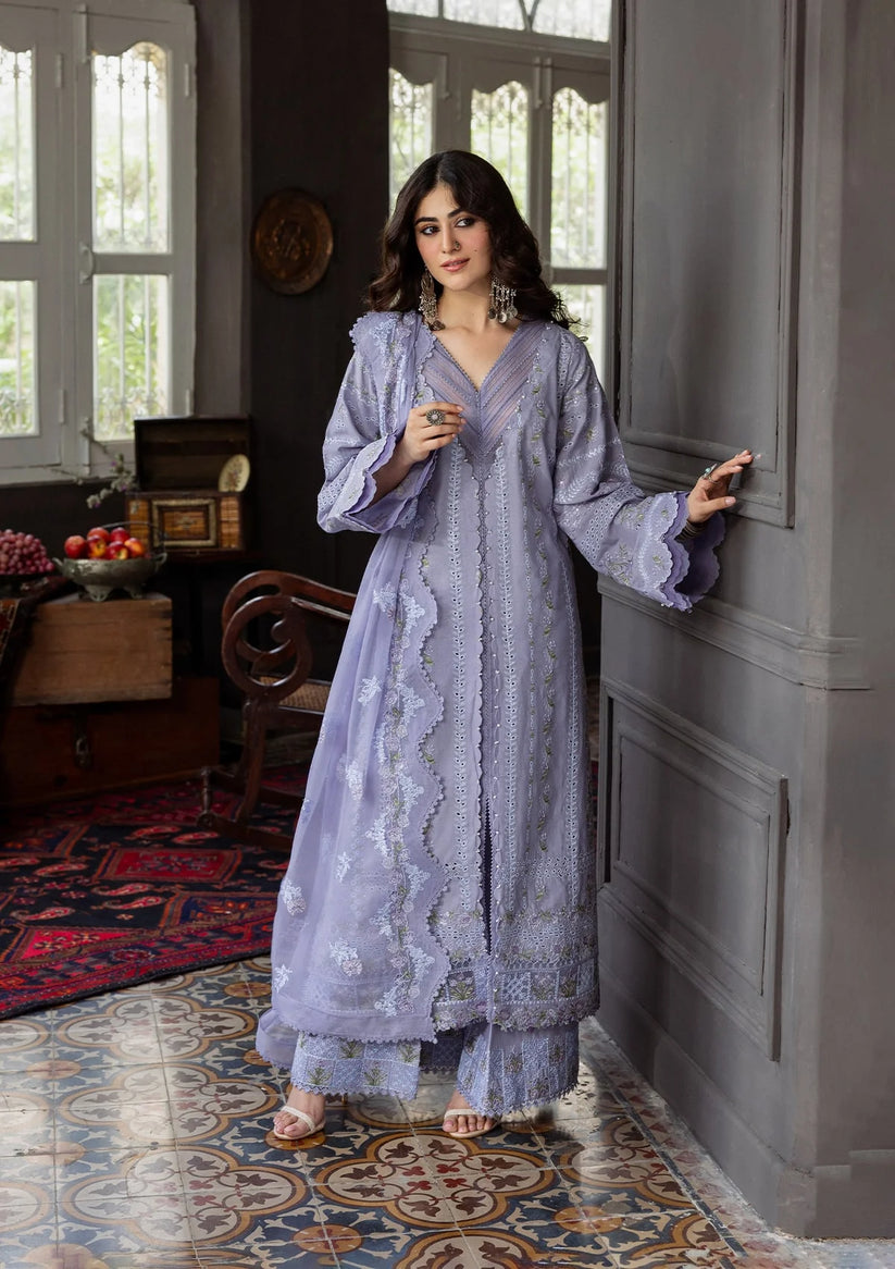Kahf Premium | Kahf Karandi 25 | KKH-04 WISTERIA - by Libasekhas UK - Registered Vendor of : Kahf Premium - 100% Original Designer Dress