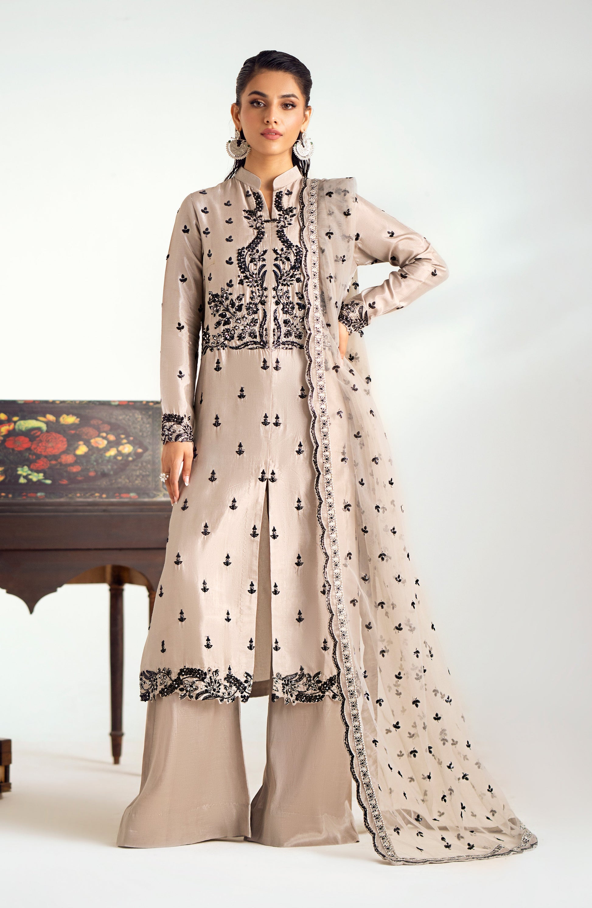 Maryum N Maria | Dastan Formals | ELARA - MS40020 - by - Libasekhas UK - Registered Vendor of : Maryam N Maria - 100% Original Designer Dresss