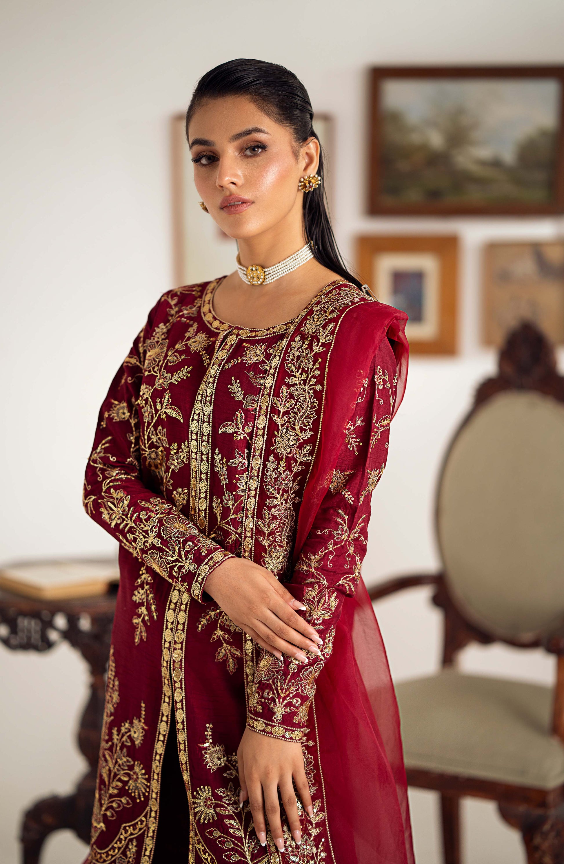 Maryum N Maria | Dastan Formals | ROSELA - MS40023 - by - Libasekhas UK - Registered Vendor of : Maryam N Maria - 100% Original Designer Dresss