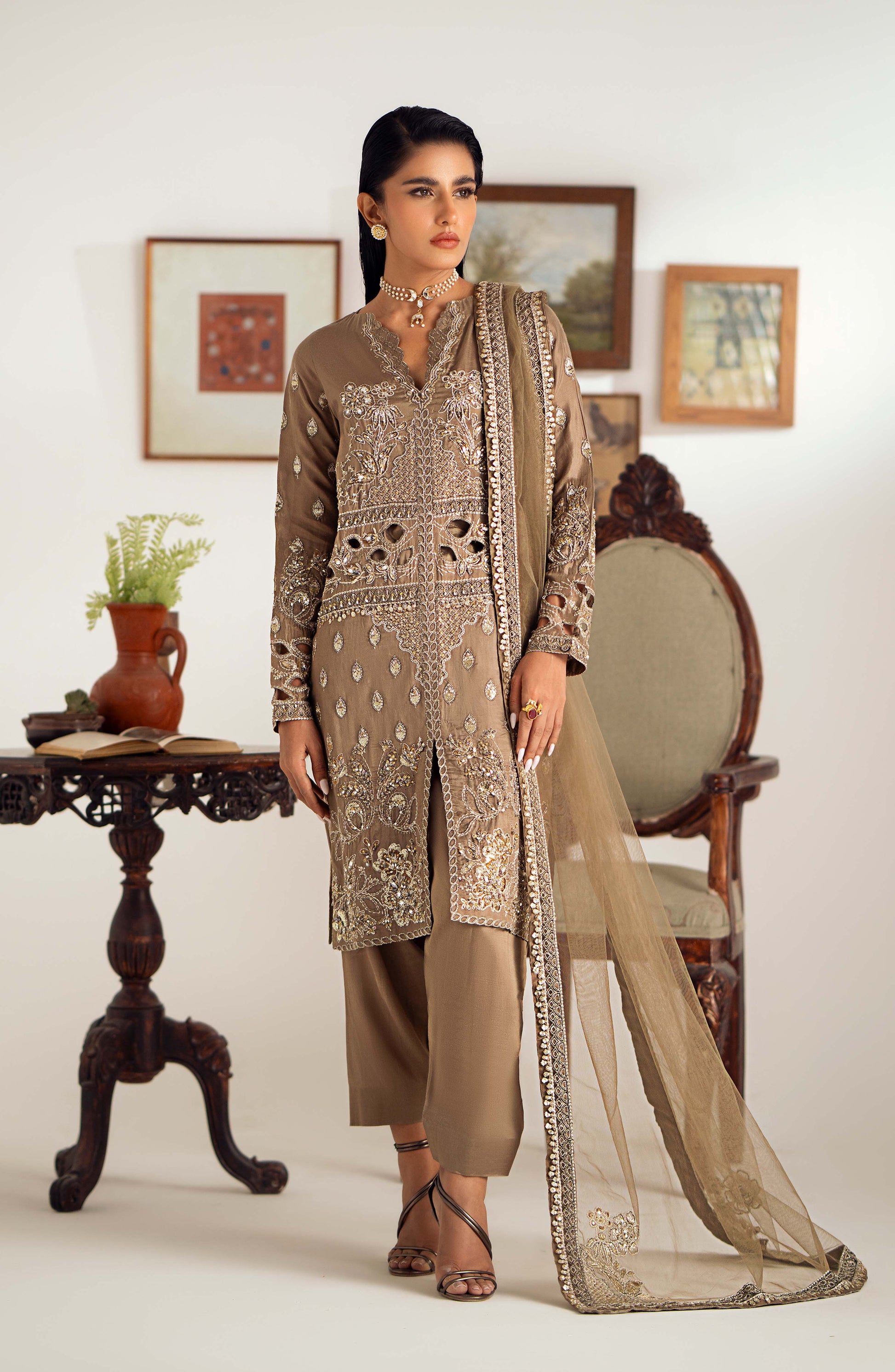Maryum N Maria | Dastan Formals | ARELA - MS40029 - by - Libasekhas UK - Registered Vendor of : Maryam N Maria - 100% Original Designer Dresss