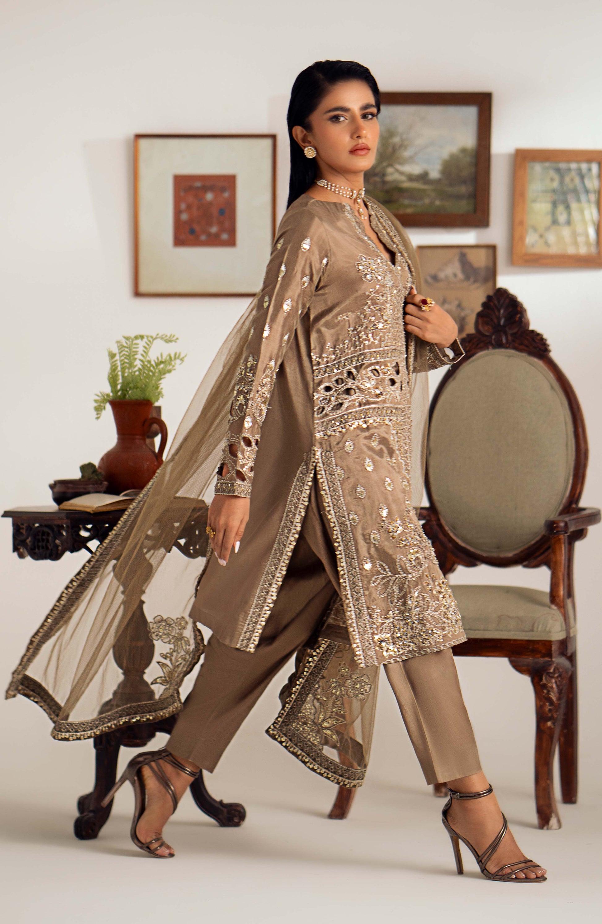 Maryum N Maria | Dastan Formals | ARELA - MS40029 - by - Libasekhas UK - Registered Vendor of : Maryam N Maria - 100% Original Designer Dresss