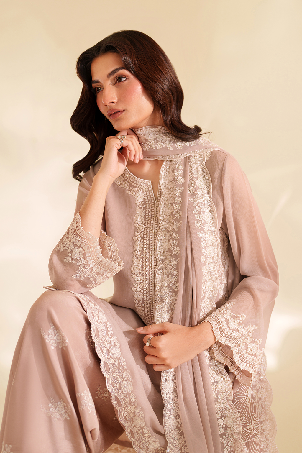Iznik I Festive Formal I CC-79 Embroidered Chiffon - by Libasekhas UK - Registered Vendor of : Iznik - 100% Original Designer Dress