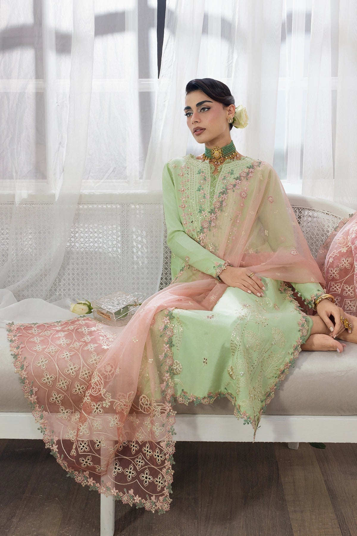 Rangrasiya | Lumeire Silk |Alma - by Libasekhas UK - Registered Vendor of : Rangasiya - 100% Original Designer Dress