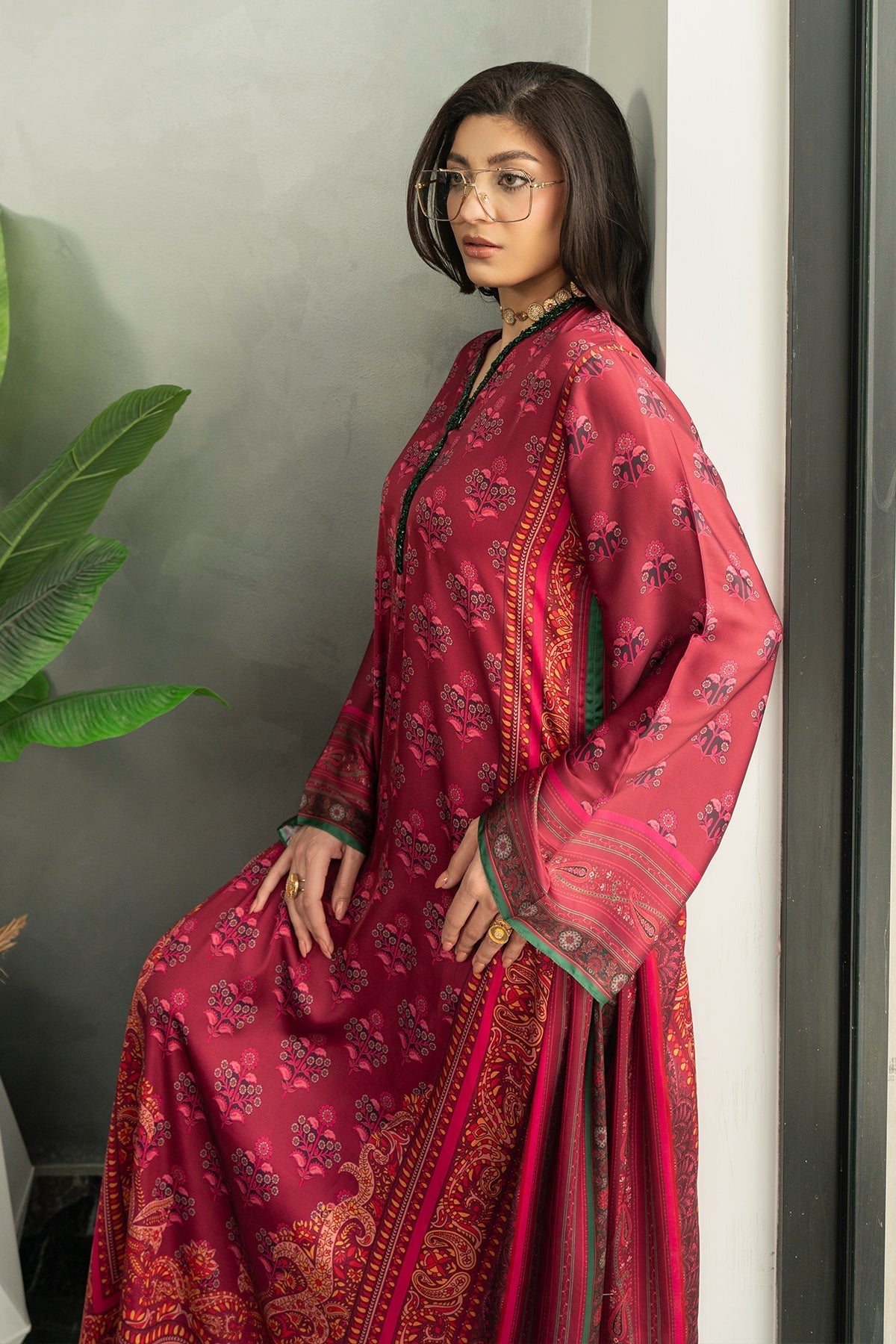 Erum Khan | Eid Edit 25 | Berry Babe - by - Libasekhas UK - Registered Vendor of : Erum Khan - 100% Original Designer Dresss