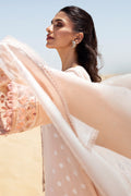 Cross Stitch | Eid Lawn 24 | DUSTY ROSE - by - Libasekhas UK - Registered Vendor of : Cross Stitch - 100% Original Designer Dresss
