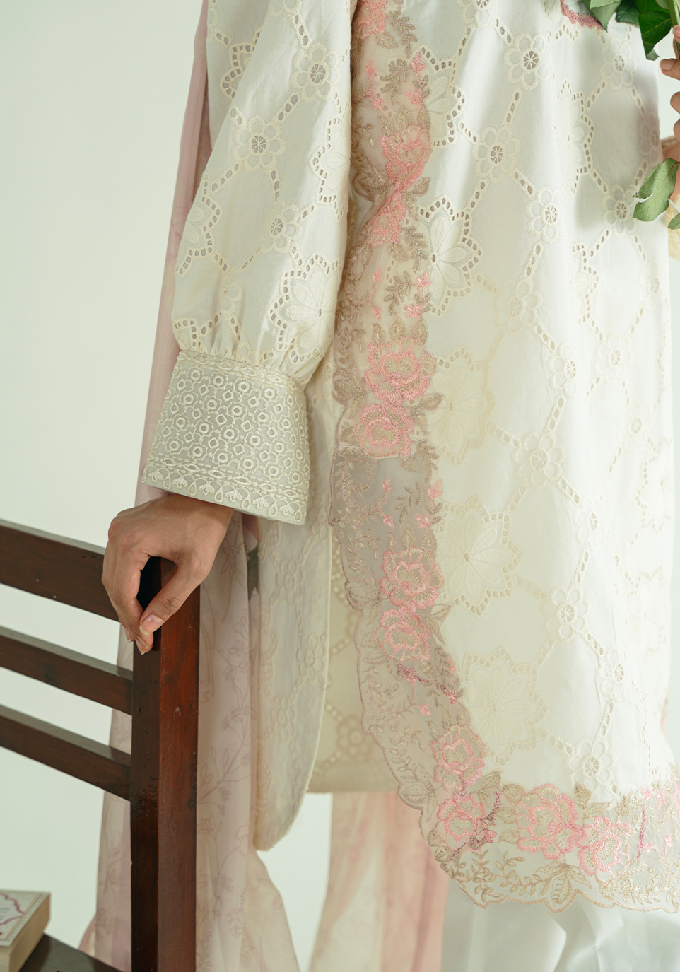 Zarqash | Whispers of Summer | IVORY POISE - by Libasekhas UK - Registered Vendor of : Zarqash - 100% Original Designer Dress