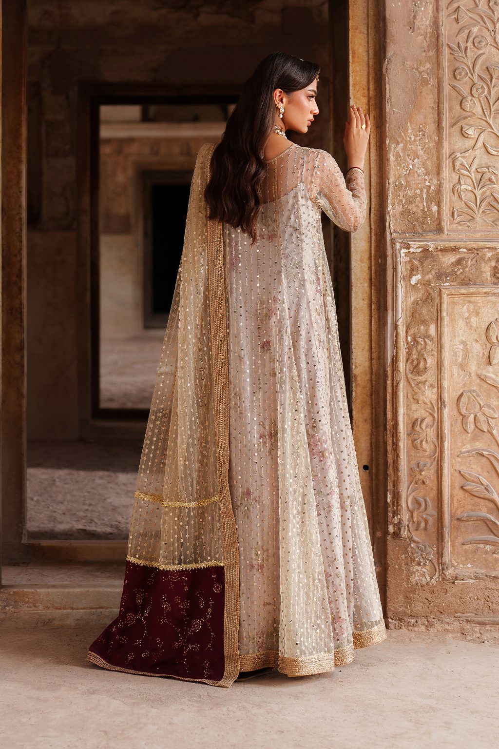 Iznik | Festive Formal | UE-548 Embroidered Net - by Libasekhas UK - Registered Vendor of : Iznik - 100% Original Designer Dress