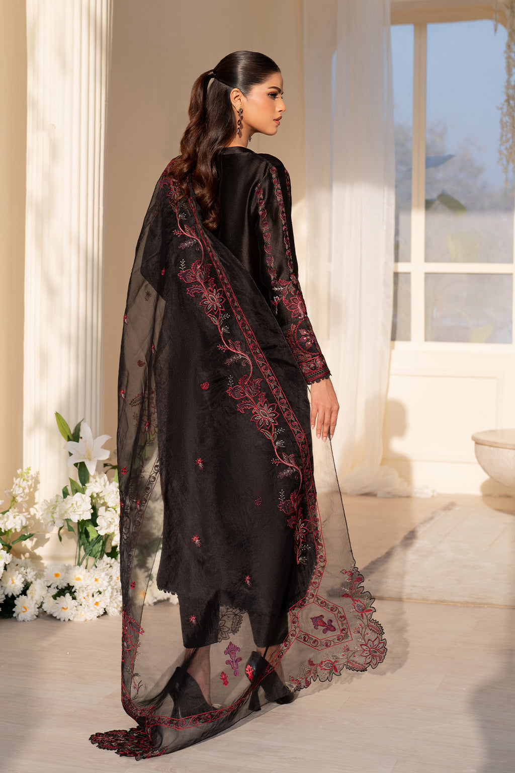Iznik | Festive Formal | UE-434 Embroidered Pure silk - by Libasekhas UK - Registered Vendor of : Iznik - 100% Original Designer Dress