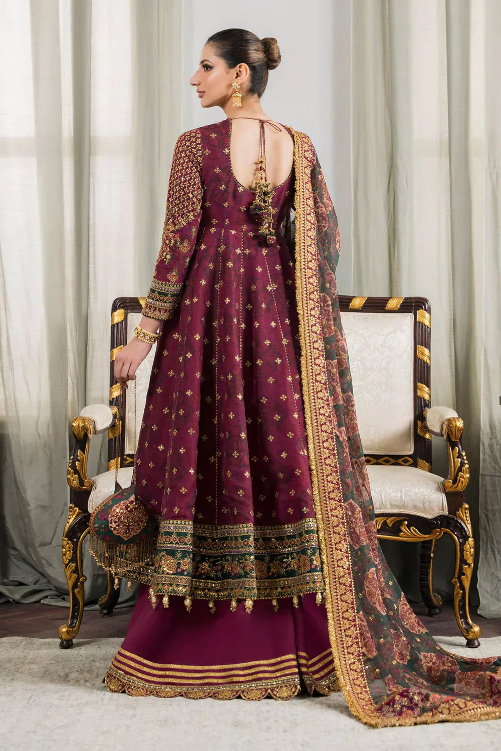 Baroque | Chantelle Embroidered Collection | CH12-03 - by - Libasekhas UK - Registered Vendor of : Baroque - 100% Original Designer Dresss