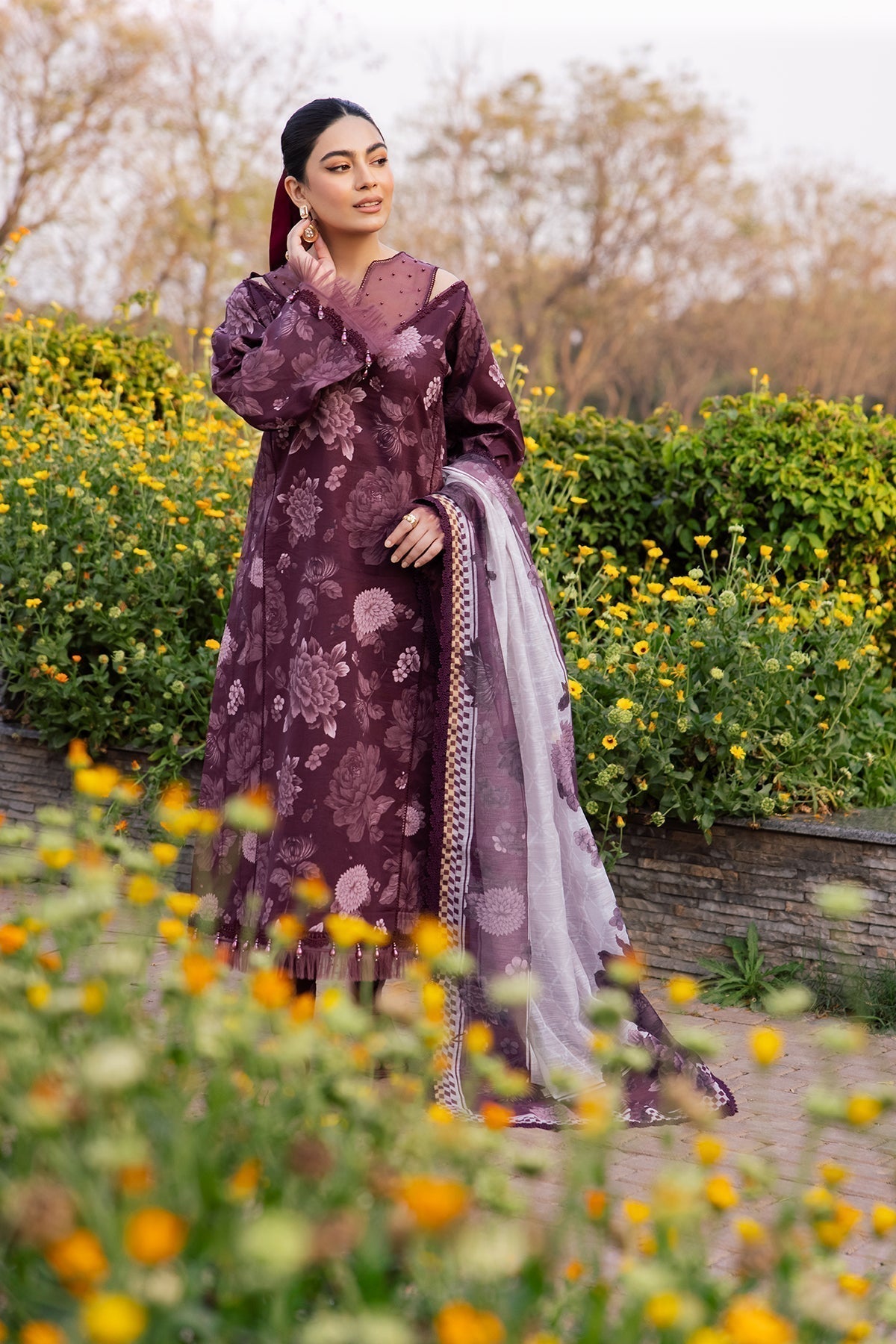 Alizeh | Sheen Lawn Prints 24 | ASTER - by - Libasekhas UK - Registered Vendor of : Alizeh - 100% Original Designer Dresss