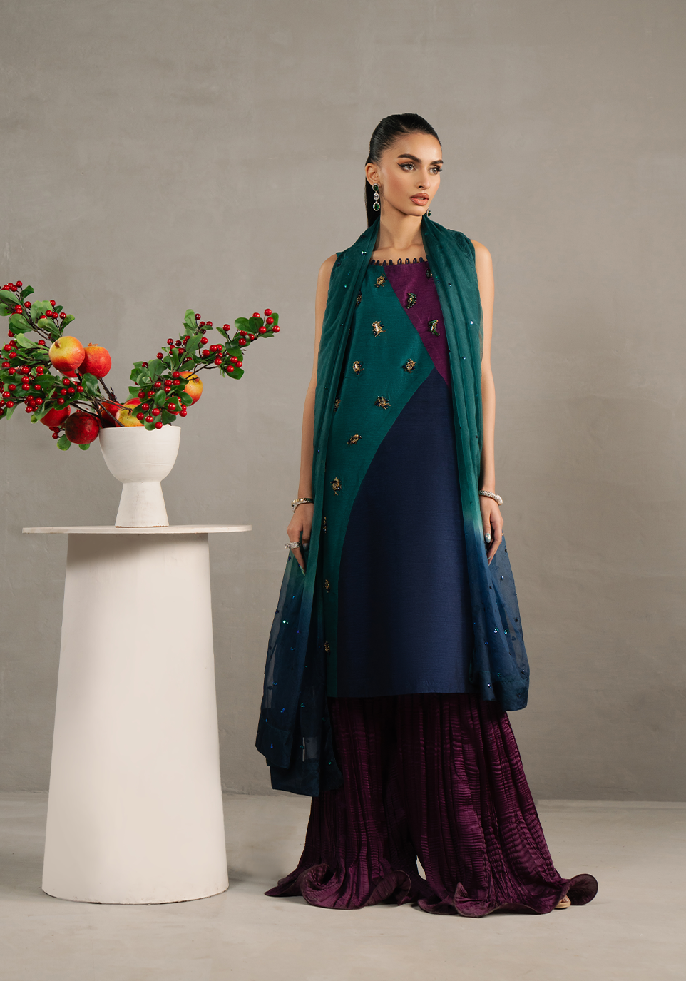 Zarqash | Silk Edit | ZQS 024 STARLETTE - by - Libasekhas UK - Registered Vendor of : Zarqash - 100% Original Designer Dresss