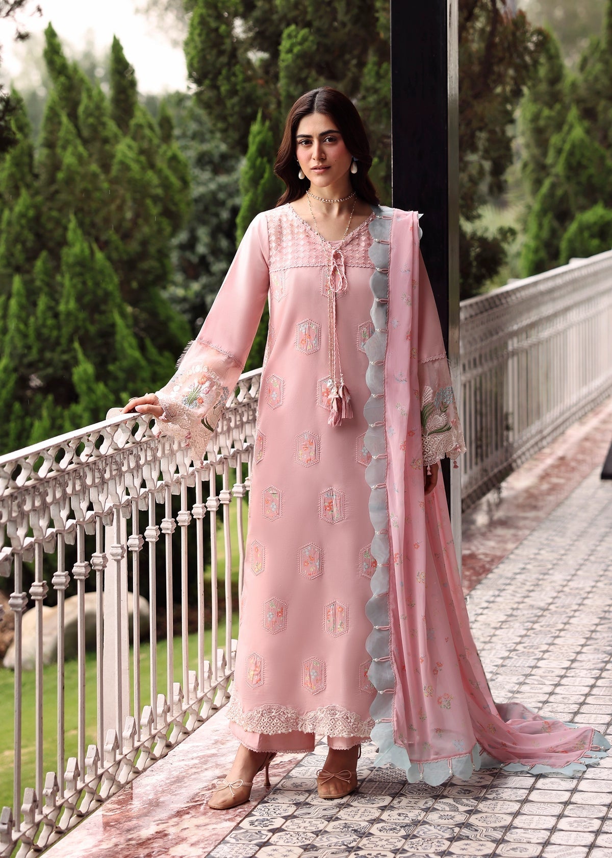Sardinia | Embroidered Lawn Edit 26 | Rose Ridge - by Libasekhas UK - Registered Vendor of : Sardinia - 100% Original Designer Dress