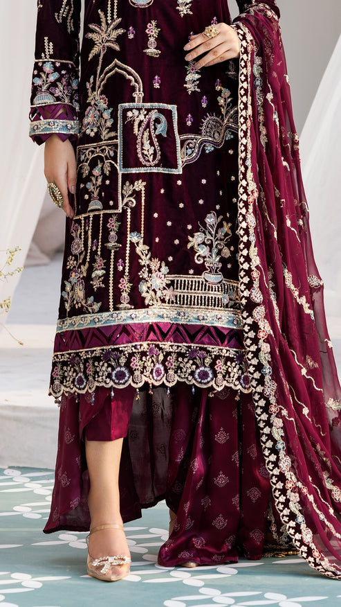 Zebtan | Andaz e Makhmal | ZAM-09 - by - Libasekhas UK - Registered Vendor of : Zebtan - 100% Original Designer Dresss