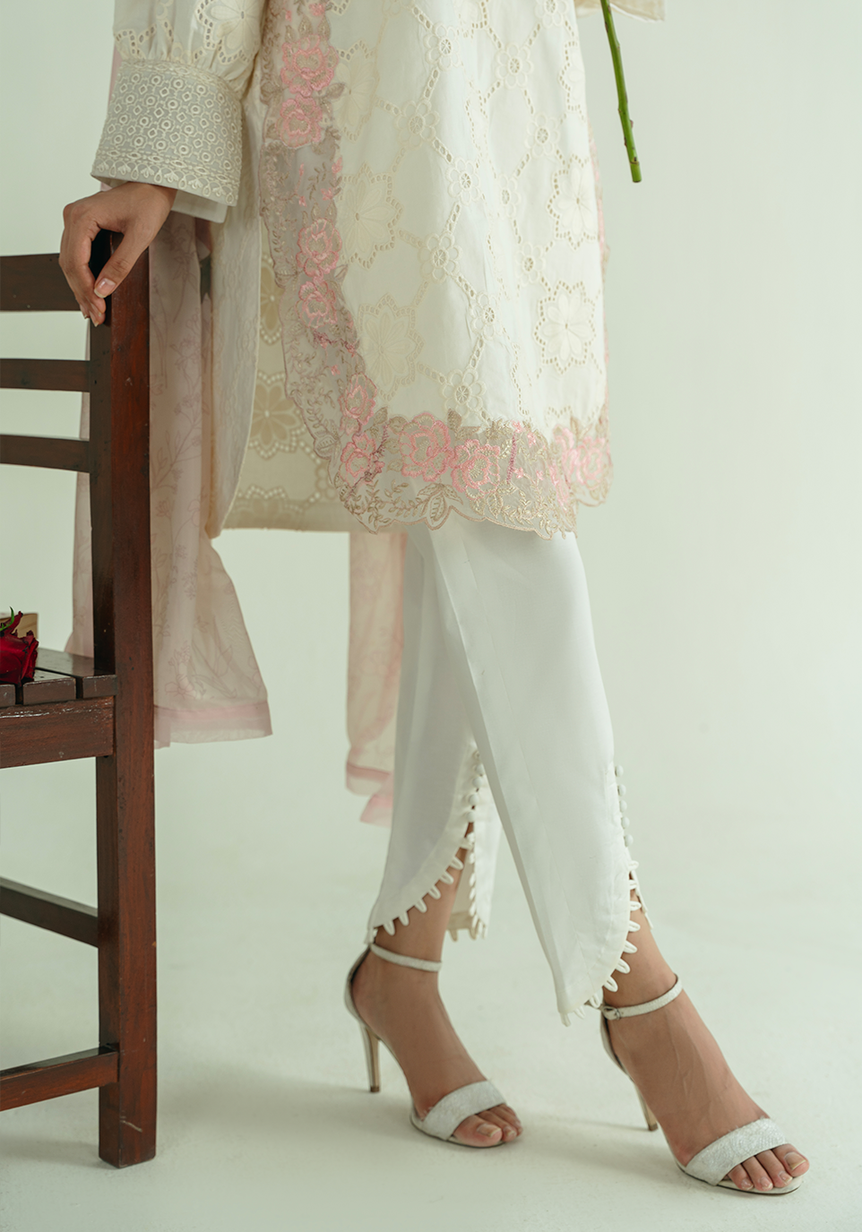 Zarqash | Whispers of Summer | IVORY POISE - by Libasekhas UK - Registered Vendor of : Zarqash - 100% Original Designer Dress