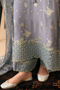 Cross Stitch | Luxe Atelier 24 | SMOKE BLUE - by - Libasekhas UK - Registered Vendor of : Cross Stitch - 100% Original Designer Dresss