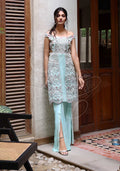 Layla Chatoor | Luxury Pret | Tiffany Blue - by Libasekhas UK - Registered Vendor of : Layla Chatoor - 100% Original Designer Dress