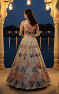 Threads and Motifs | Formal Outfits | Blouse With Printed Lehenga - by Libasekhas UK - Registered Vendor of : Threads and Motifs - 100% Original Designer Dress