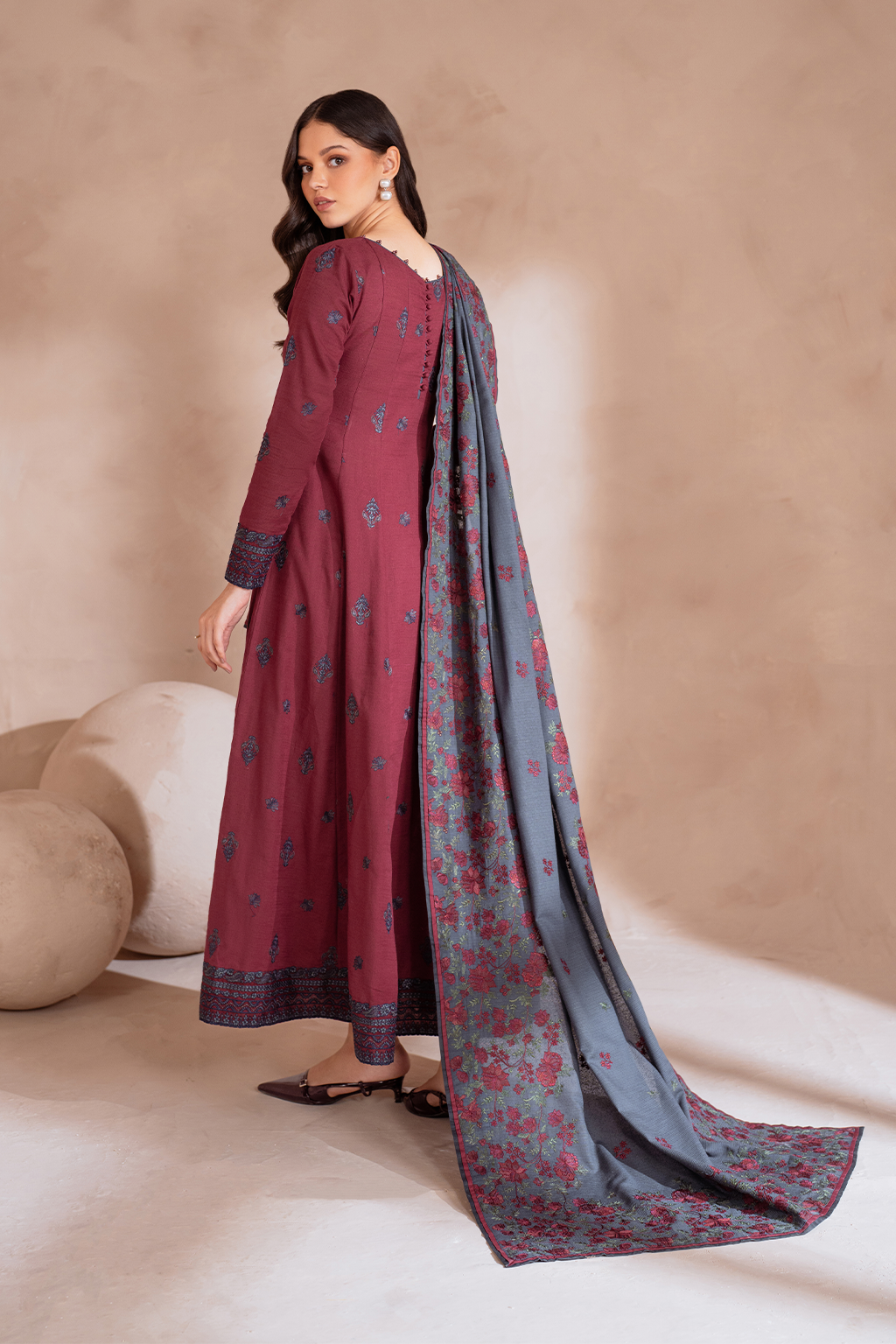 Iznik | Exclusive Winter | UE-372 - by - Libasekhas UK - Registered Vendor of : Iznik - 100% Original Designer Dresss