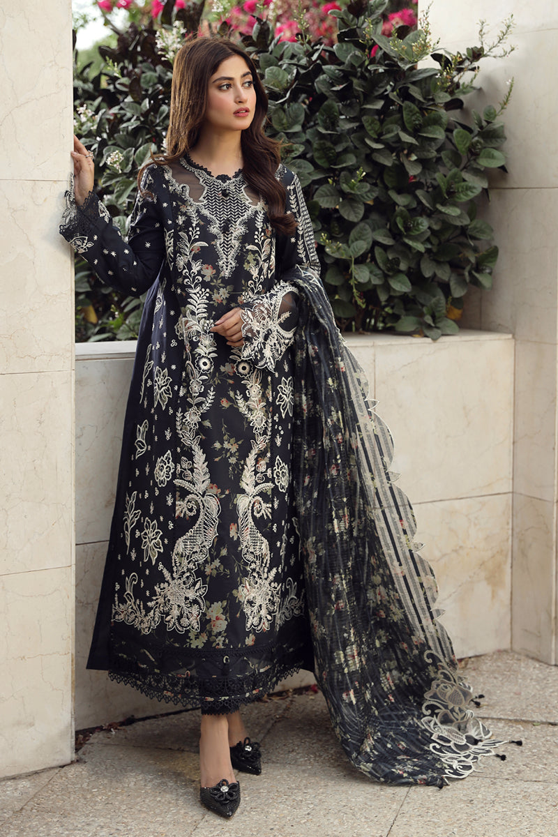 Qalamkar | Festive Lawn 2024 | PS-07 HAMNA - by - Libasekhas UK - Registered Vendor of : Qalamkar - 100% Original Designer Dresss