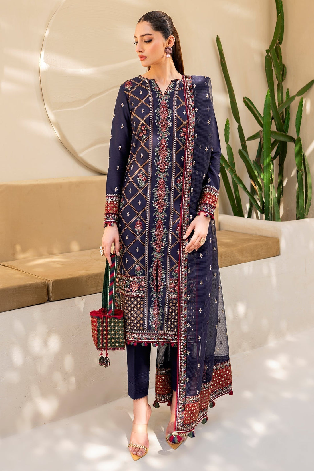 Jazmin | Irish Lawn SS 24 | D6 - by - Libasekhas UK - Registered Vendor of : Jazmin - 100% Original Designer Dresss