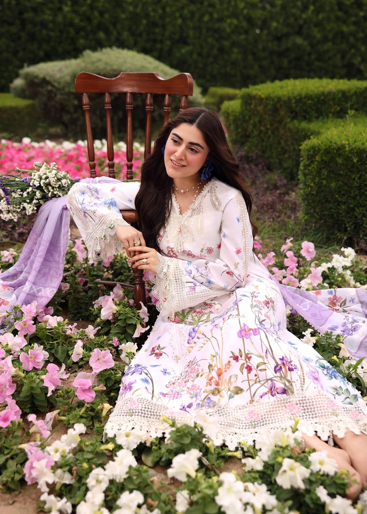 Sardinia | Embroidered Lawn Edit 26 | Lavender Clouds - by Libasekhas UK - Registered Vendor of : Sardinia - 100% Original Designer Dress