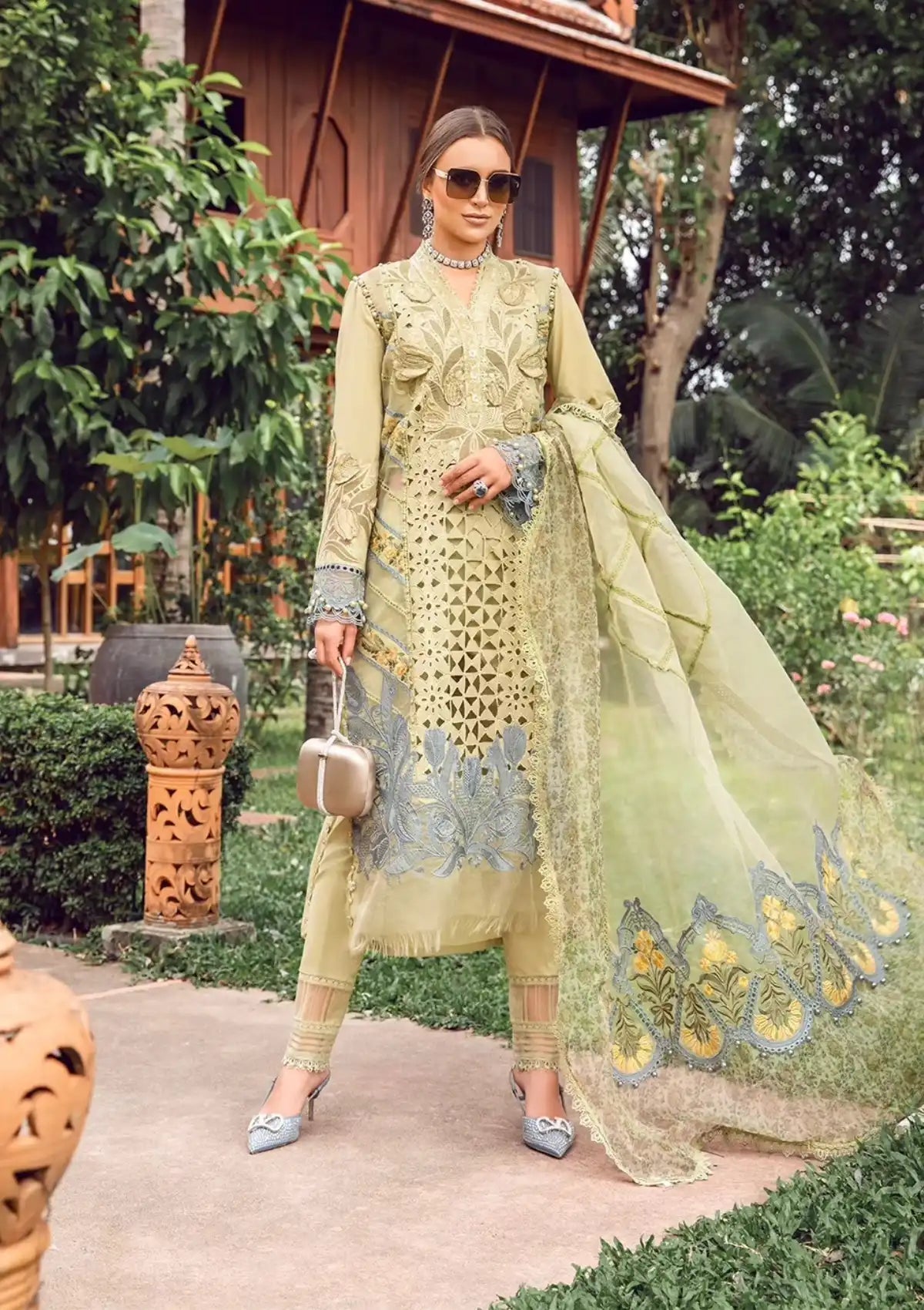 Maria B | Eid Lawn |  D-10 - by Libasekhas UK - Registered Vendor of : Maria B - 100% Original Designer Dress