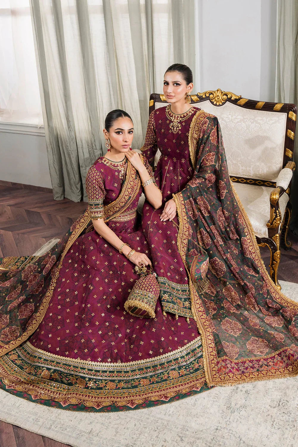 Baroque | Chantelle Embroidered Collection | CH12-03 - by - Libasekhas UK - Registered Vendor of : Baroque - 100% Original Designer Dresss