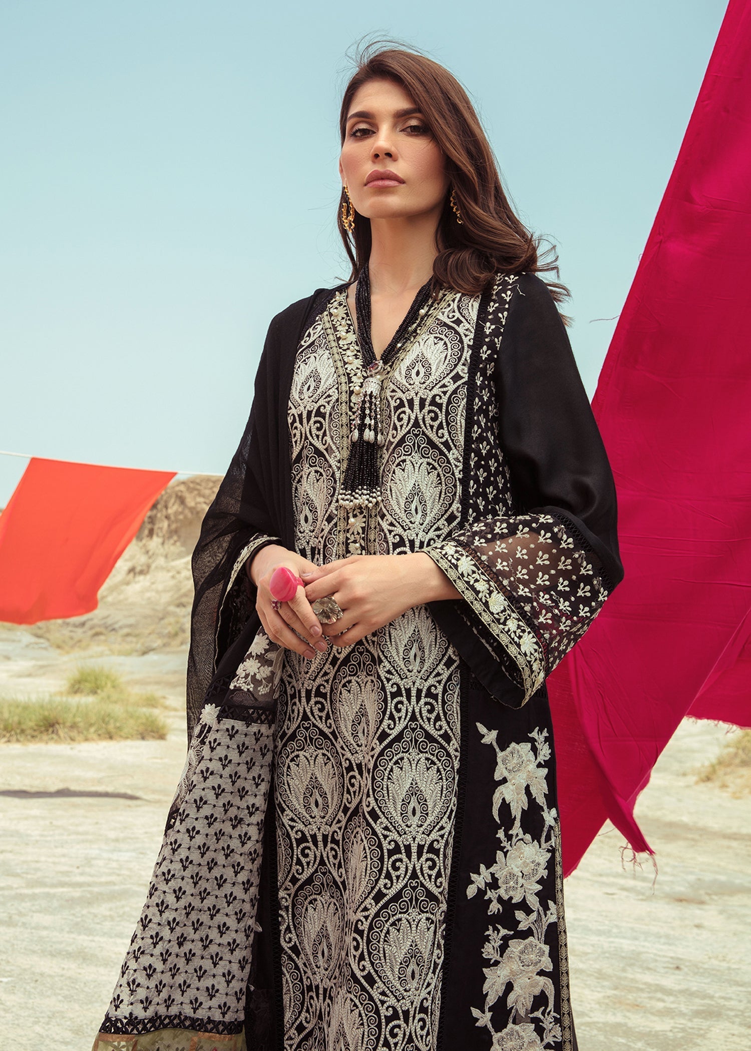 Saira Shakira | Luxury Pret | Black Beauty - by Libasekhas UK - Registered Vendor of : Saira Shakira - 100% Original Designer Dress