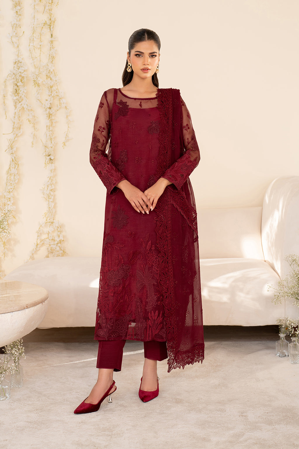 Iznik | Festive Formal | UE-438 Embroidered Pure Organza - by Libasekhas UK - Registered Vendor of : Iznik - 100% Original Designer Dress