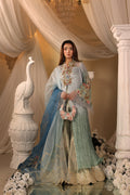 Musferah Saad | Casa Blance |Glacial Ombre - by Libasekhas UK - Registered Vendor of : Musferah Saad - 100% Original Designer Dress