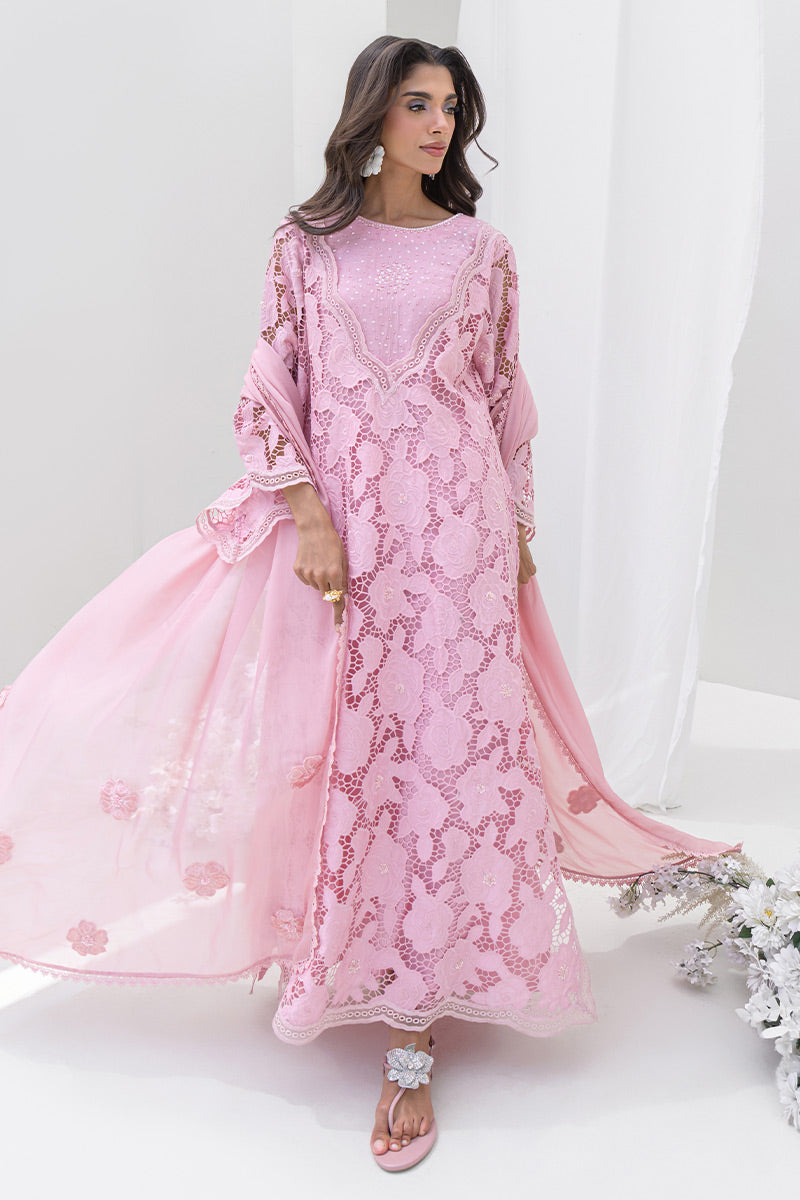 Chic Ophicial |  Aarzu Luxe Pret | Frosted Rose - by Libasekhas UK - Registered Vendor of : Chic Ophicial - 100% Original Designer Dress