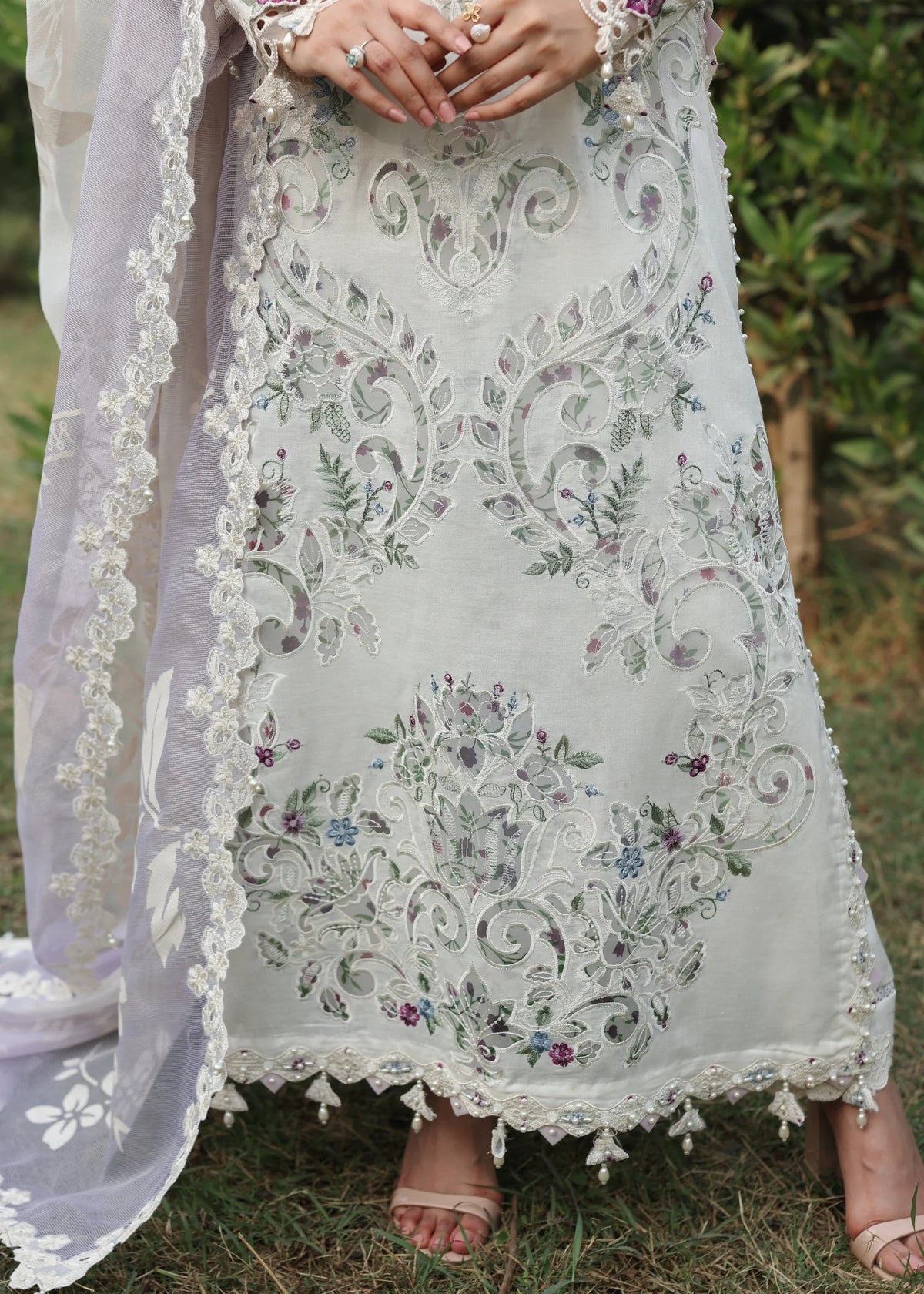 Sardinia | Tales of Petals | CLOUD WHISPER - by Libasekhas UK - Registered Vendor of : Sardinia - 100% Original Designer Dress