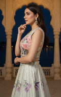 Threads and Motifs | Formal Outfits | Blouse With Printed Lehenga - by Libasekhas UK - Registered Vendor of : Threads and Motifs - 100% Original Designer Dress