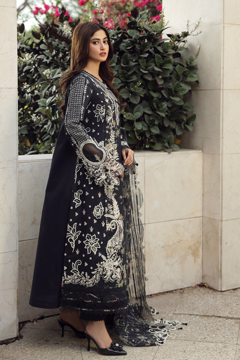 Qalamkar | Festive Lawn 2024 | PS-07 HAMNA - by - Libasekhas UK - Registered Vendor of : Qalamkar - 100% Original Designer Dresss