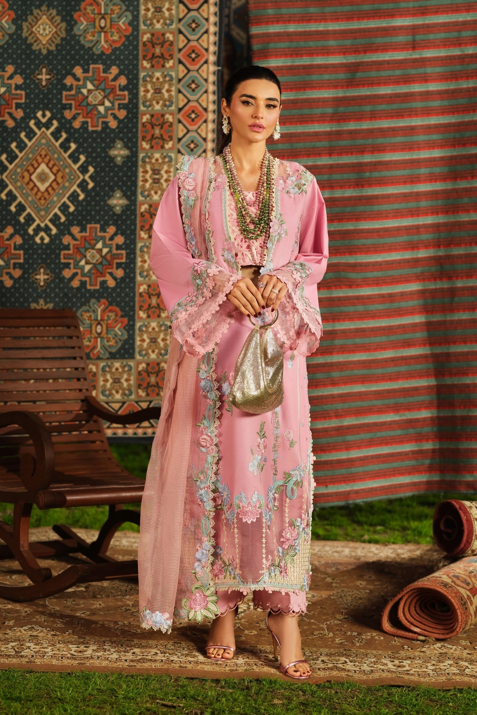 Maryam Hussain | Luxury Lawn 26 | Aesaar - by Libasekhas UK - Registered Vendor of : Maryam Hussain - 100% Original Designer Dress