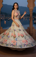 Threads and Motifs | Formal Outfits | Blouse With Printed Lehenga - by Libasekhas UK - Registered Vendor of : Threads and Motifs - 100% Original Designer Dress