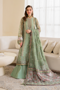 Iznik | Chinnon Chiffon | CC-41 Embroidered Net - by - Libasekhas UK - Registered Vendor of : Iznik - 100% Original Designer Dresss