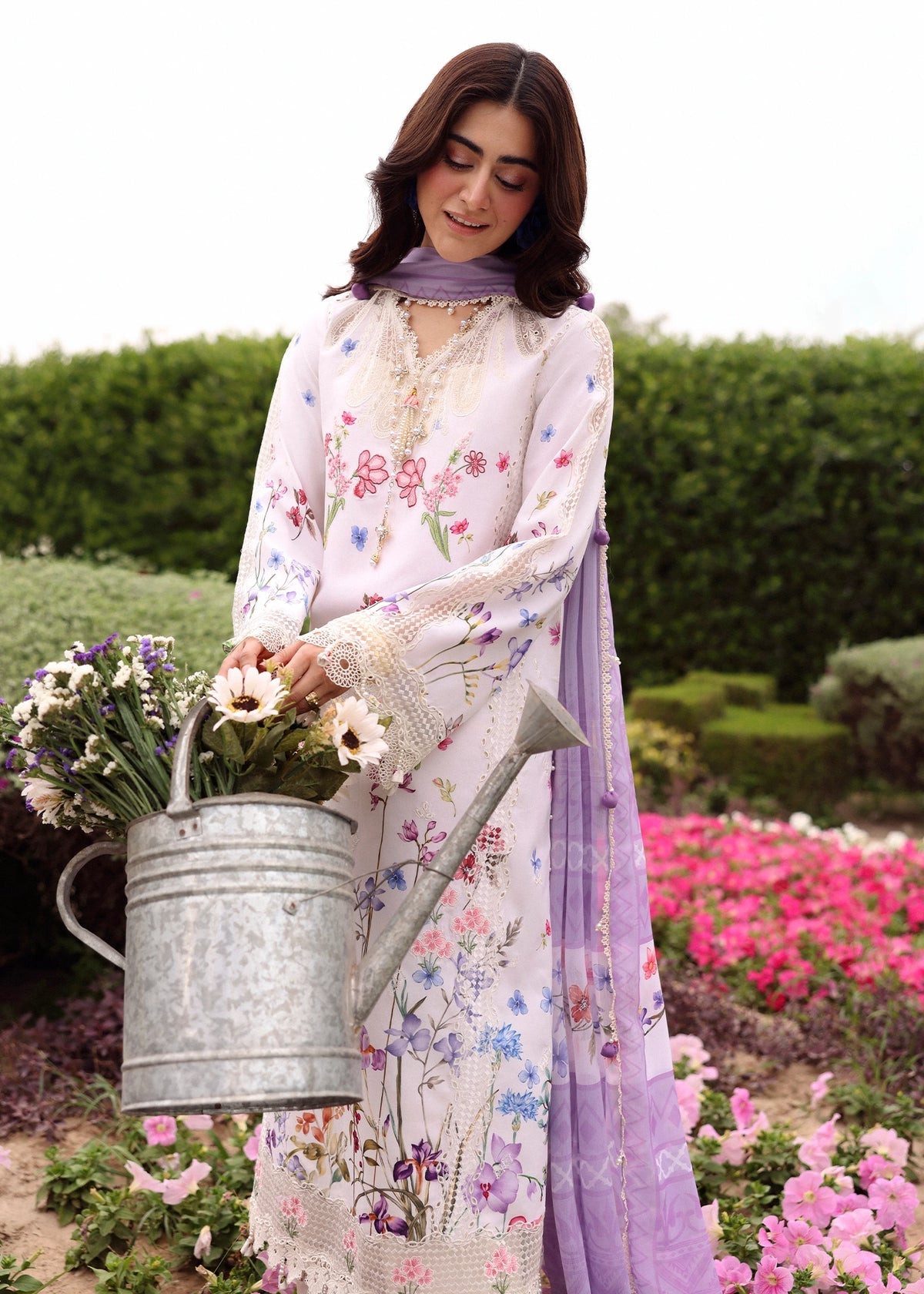 Sardinia | Embroidered Lawn Edit 26 | Lavender Clouds - by Libasekhas UK - Registered Vendor of : Sardinia - 100% Original Designer Dress