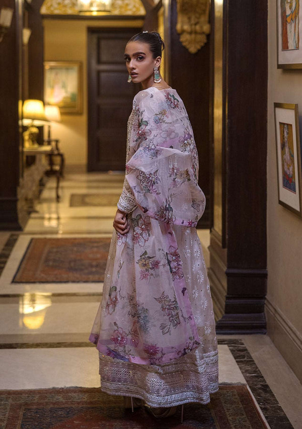 Layla Chatoor | Luxury Pret | Pink Chikankari Peshwas - by Libasekhas UK - Registered Vendor of : Layla Chatoor - 100% Original Designer Dress