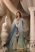 Musferah Saad | Casa Blance |Glacial Ombre - by Libasekhas UK - Registered Vendor of : Musferah Saad - 100% Original Designer Dress