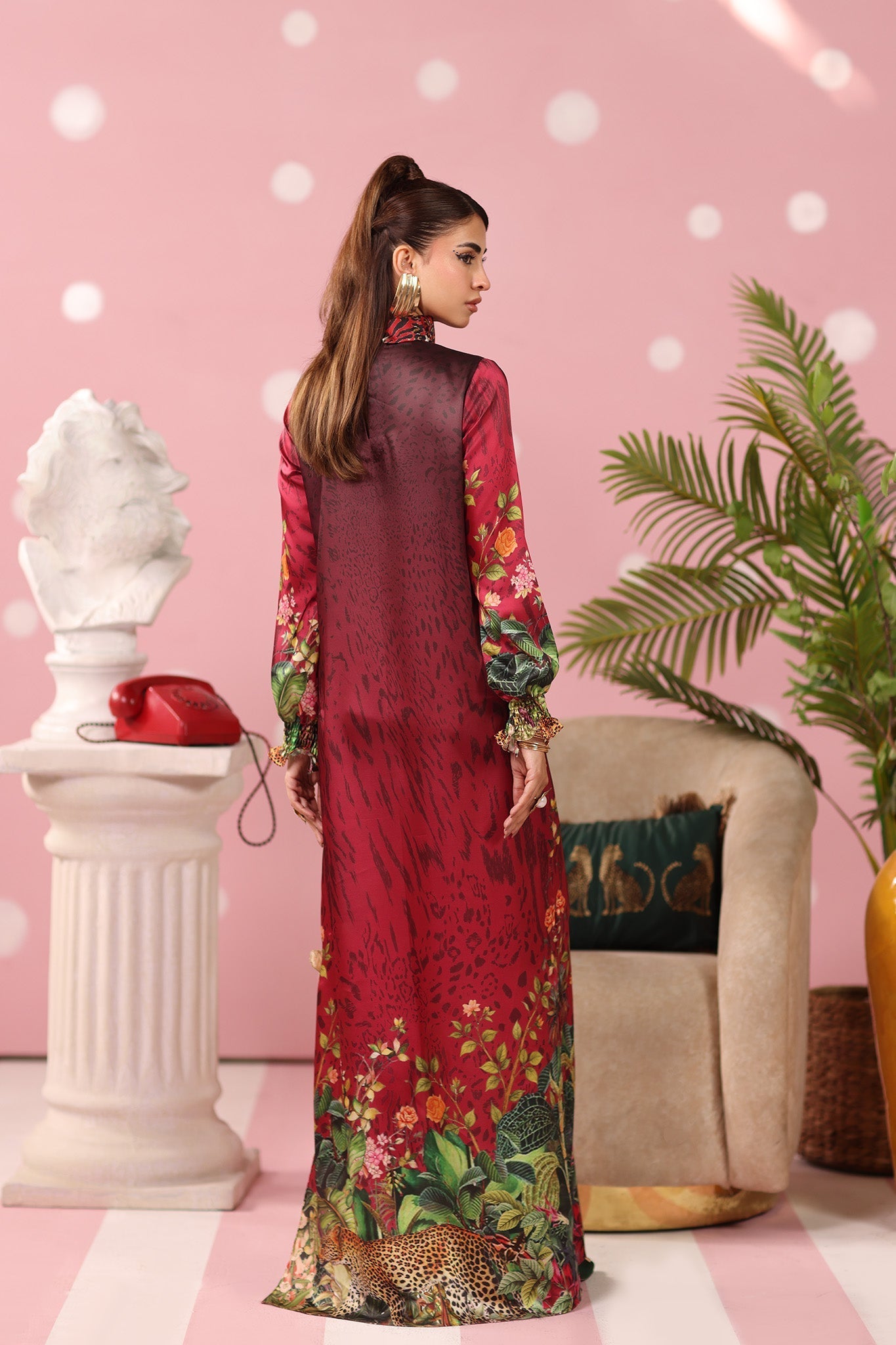 Musferah Saad | Resort Collection | Crimson Monsoon - by Libasekhas UK - Registered Vendor of : Musferah Saad - 100% Original Designer Dress