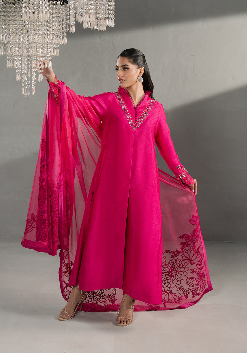 Zarqash | Silk Edit | ZQS 007 EVA - by - Libasekhas UK - Registered Vendor of : Zarqash - 100% Original Designer Dresss