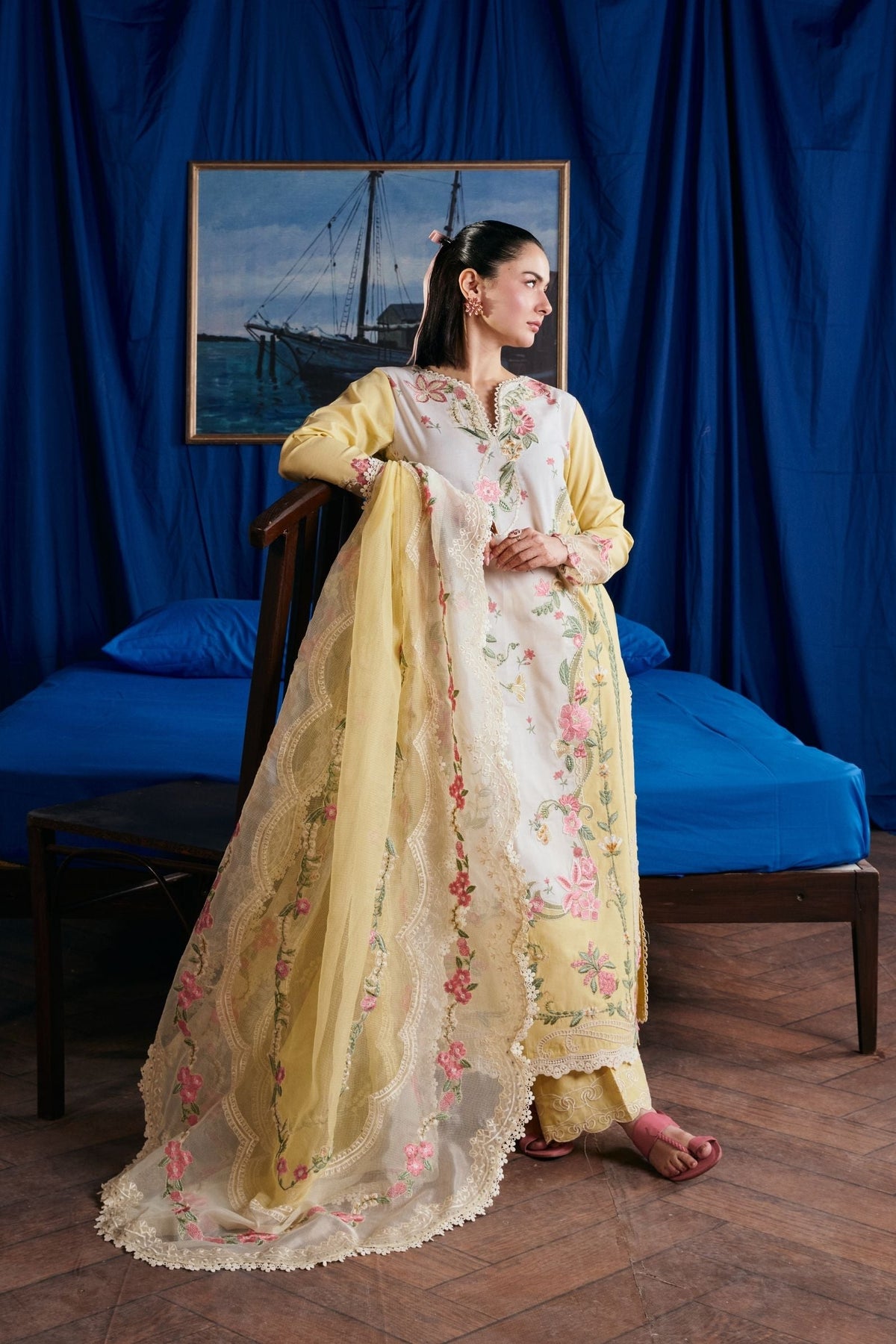 Maryam Hussain | Luxury Lawn 26 Vol 2 | Titli - by Libasekhas UK - Registered Vendor of : Maryam Hussain - 100% Original Designer Dress