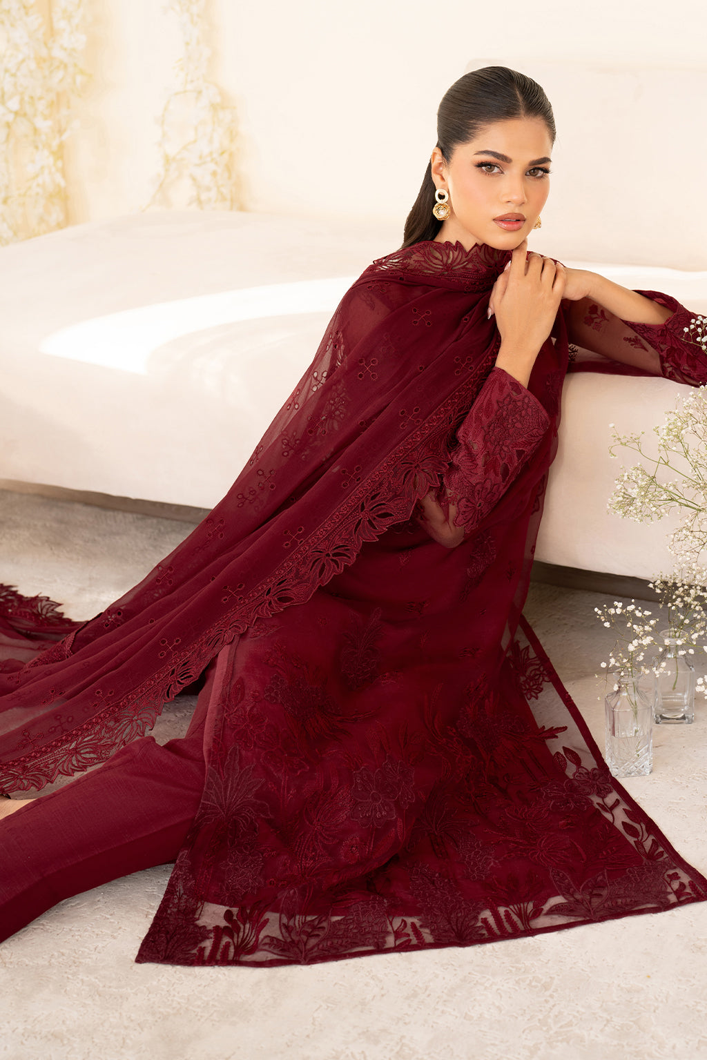 Iznik | Festive Formal | UE-438 Embroidered Pure Organza - by Libasekhas UK - Registered Vendor of : Iznik - 100% Original Designer Dress