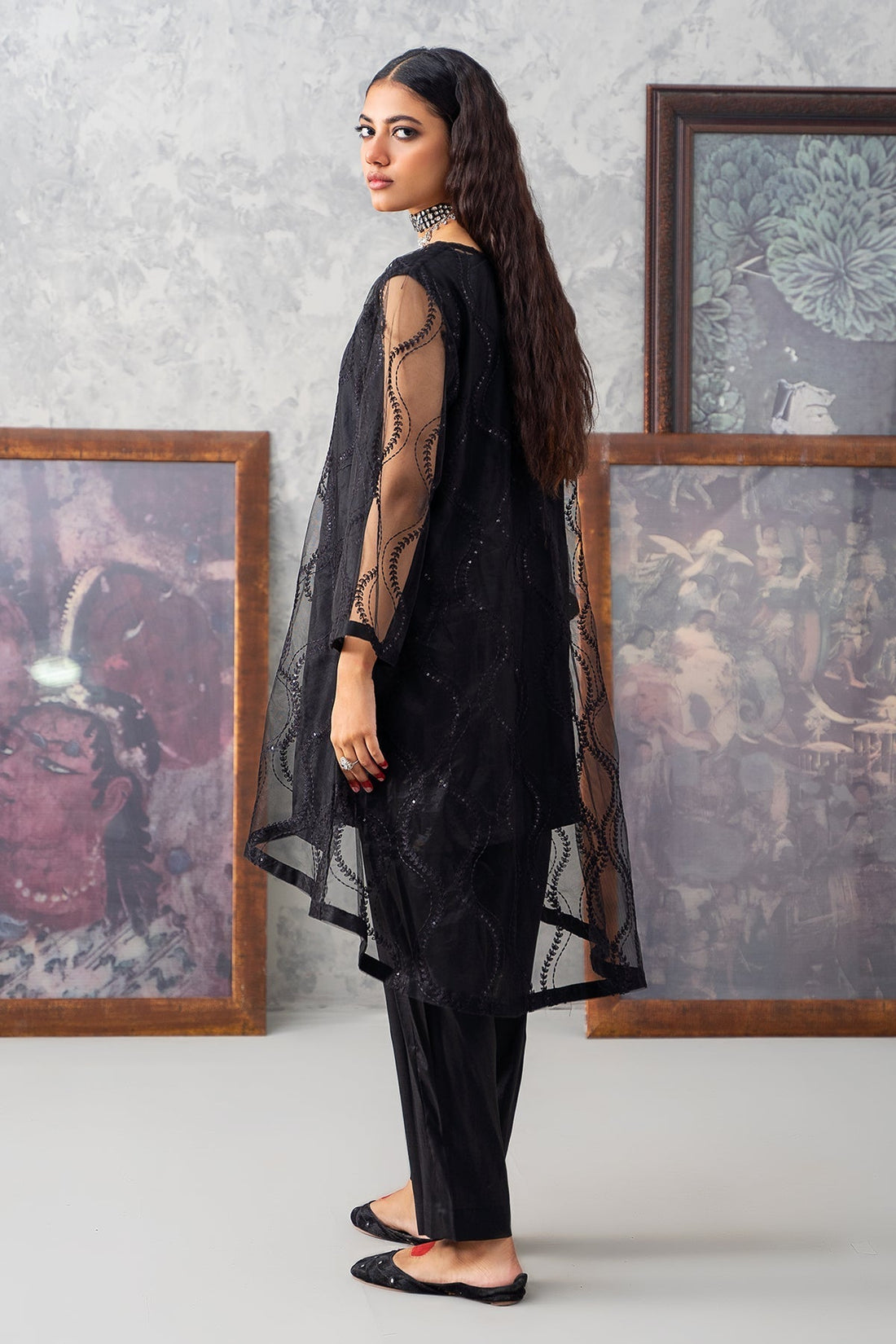 Charizma | Festive Pret | CMA-3-256 (BLACK) - by - Libasekhas UK - Registered Vendor of : Charizma - 100% Original Designer Dresss