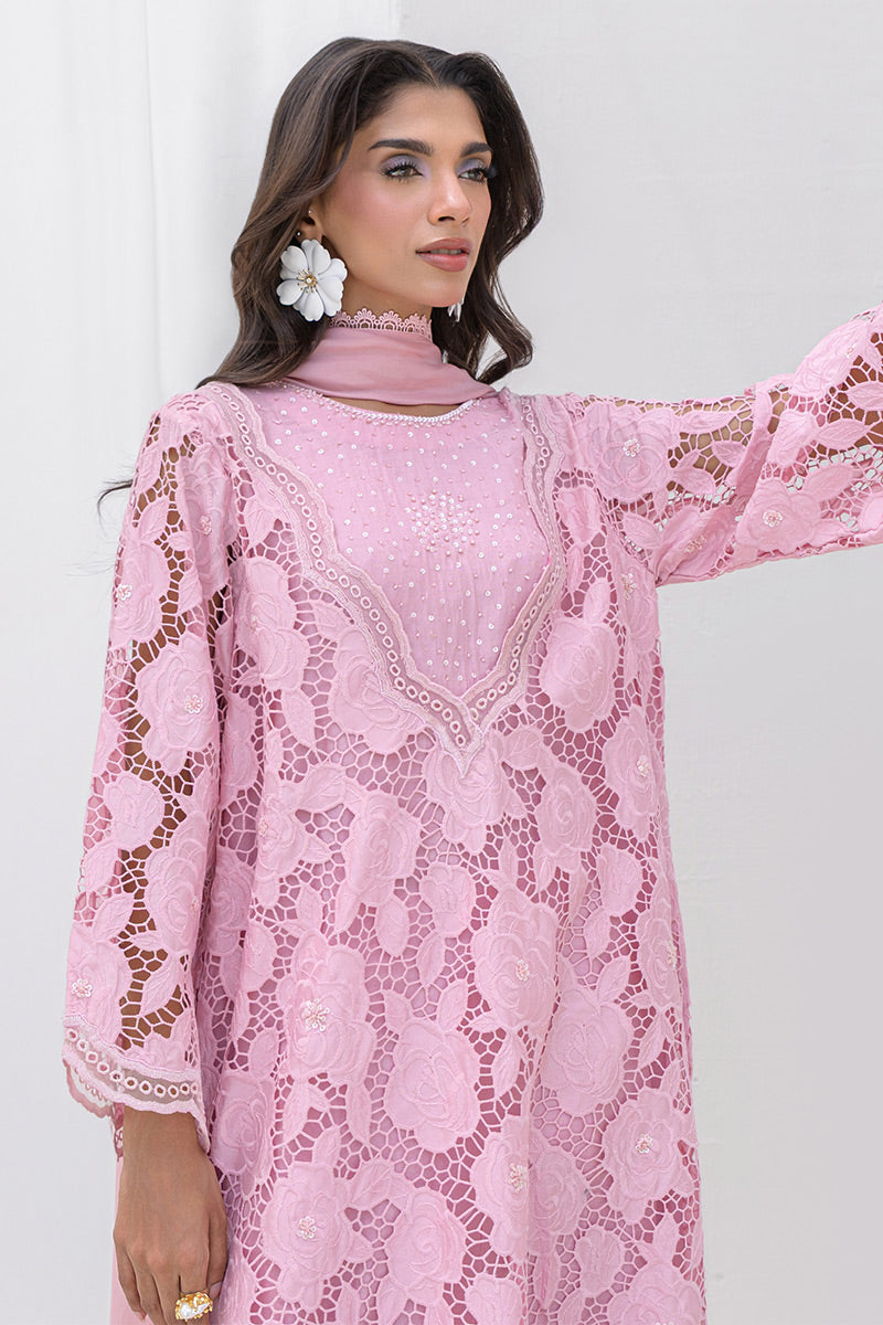 Chic Ophicial |  Aarzu Luxe Pret | Frosted Rose - by Libasekhas UK - Registered Vendor of : Chic Ophicial - 100% Original Designer Dress